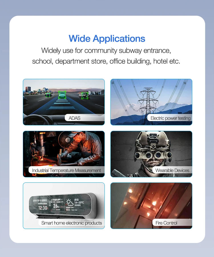 Mini256 Infrared Thermal Imaging Camera, wide Applications Widely use for community subway entrance, school, department store, office building, hotel