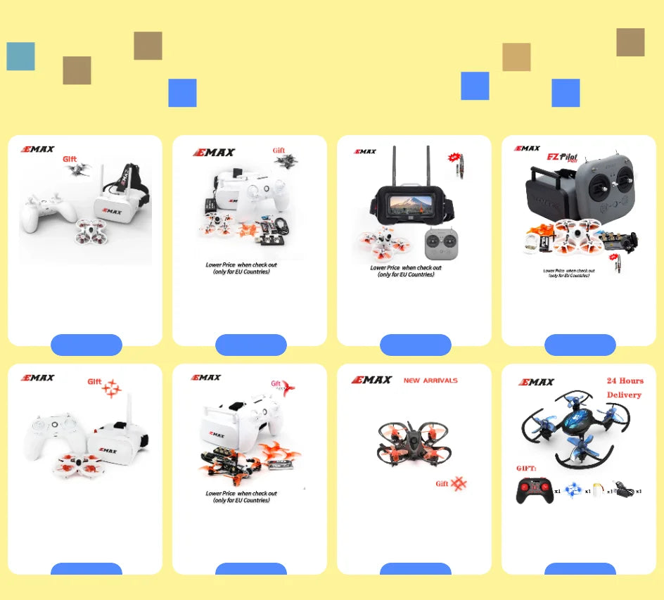 علبة بطارية احتياطية لنظارات EMAX 5.8G FPV لطائرة السباق بدون طيار RC 2 Korly JOrEU Counldesi Fet murt 32zi EMAX