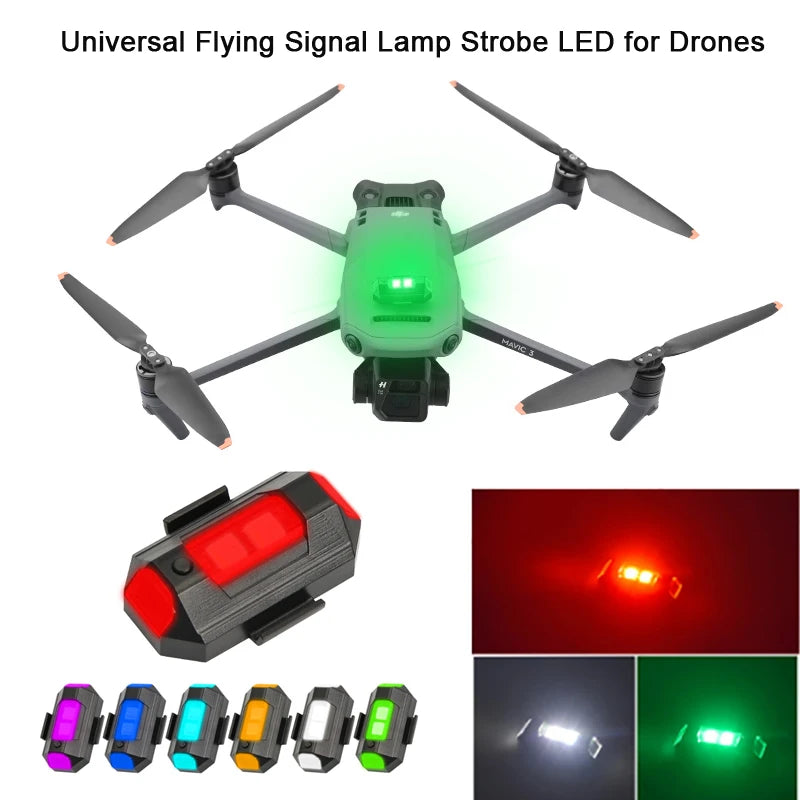 العالمي بدون طيار ستروب أضواء LED مصباح ل DJI Mavic 3/2/MINI 3 Pro/Air2/2S/MINI 2/SE مؤشر الإشارة بدوره أضواء ضوء إحترافي 9 Universal Flying Signal Lamp Strobe LED for Drone