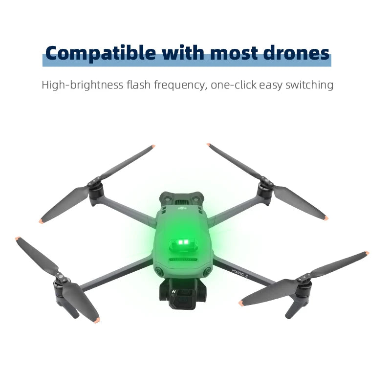 العالمي بدون طيار ستروب أضواء LED مصباح ل DJI Mavic 3/2/MINI 3 Pro/Air2/2S/MINI 2/SE مؤشر الإشارة بدوره أضواء ضوء إحترافي 14 Compatible with most drones High-brightness flash frequency, one-click easy