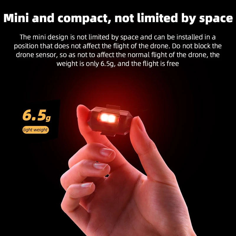 العالمي بدون طيار ستروب أضواء LED مصباح ل DJI Mavic 3/2/MINI 3 Pro/Air2/2S/MINI 2/SE مؤشر الإشارة بدوره أضواء ضوء إحترافي 18 Universal Drone Strobe Lights LED Lamp
