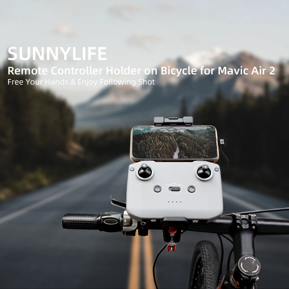 وحدة تحكم عن بعد قوس دراجة المشبك حامل التحكم عن بعد حامل الدراجة جبل ل DJI Mavic الهواء 2/DJI Mavic Mini 2 Drone Acces 11