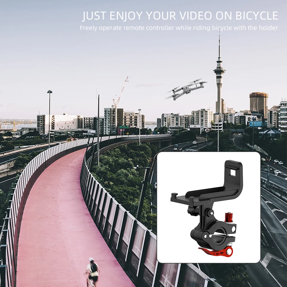 وحدة تحكم عن بعد قوس دراجة المشبك حامل التحكم عن بعد حامل الدراجة جبل ل DJI Mavic الهواء 2/DJI Mavic Mini 2 Drone Acces 12