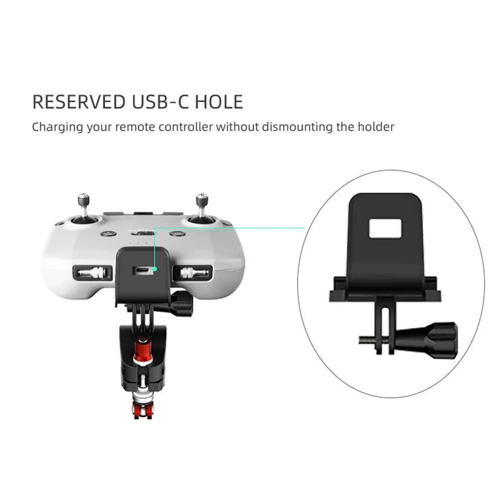 وحدة تحكم عن بعد قوس دراجة المشبك حامل التحكم عن بعد حامل الدراجة جبل ل DJI Mavic الهواء 2/DJI Mavic Mini 2 Drone Acces 15