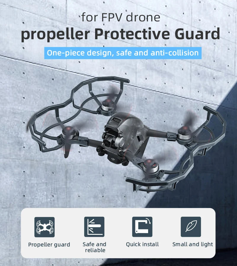 DJI FPV Propeller, FPV drone propeller Protective Guard One-piece design, safe and anti-c