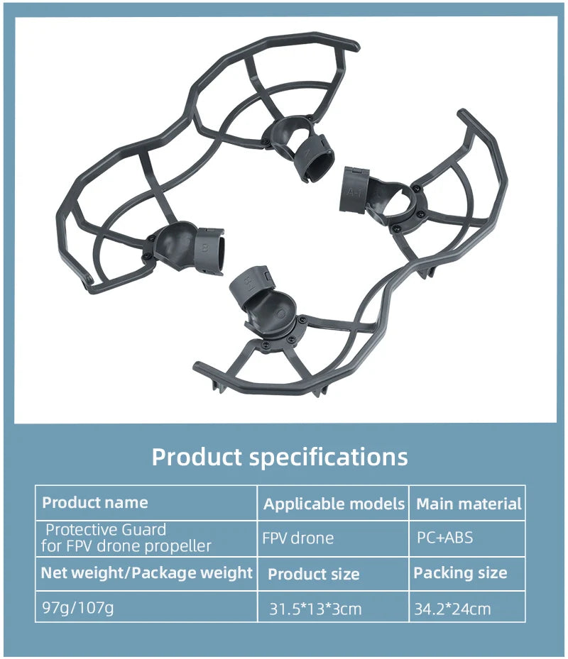 DJI FPV Propeller, 97g/107g Packing size 31.5*13*3cm 34.2