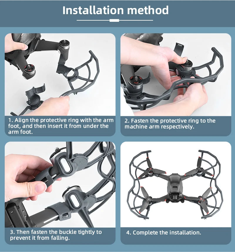 DJI FPV Propeller, Propeller Guard Lens Cover Cap Antenn