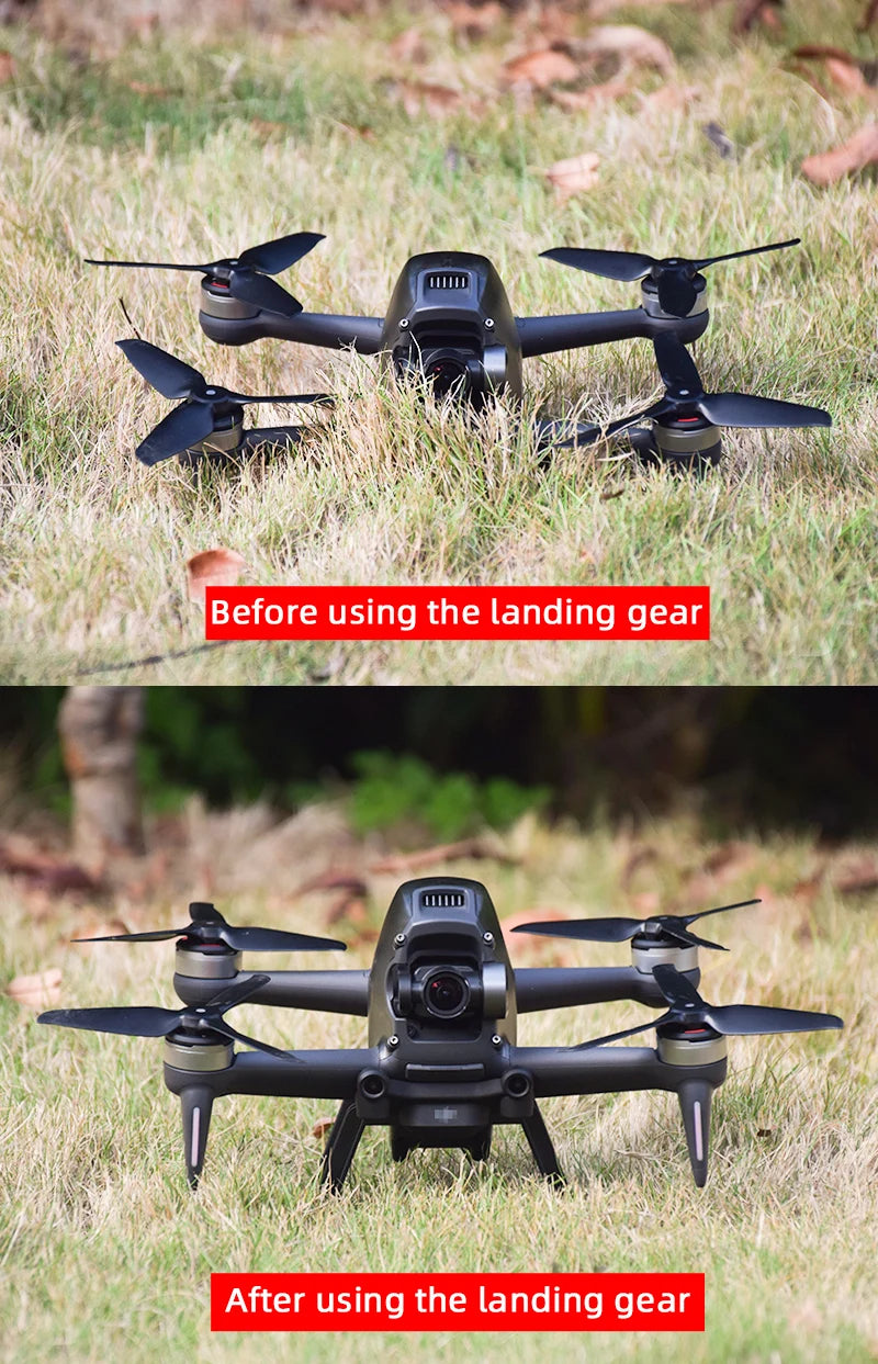 DJI FPV Propeller, Before using the landing gear . Before using