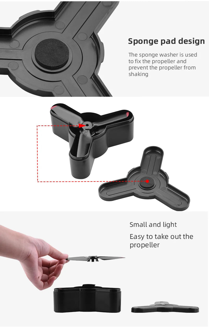 DJI FPV Propeller, Sponge design The sponge washer is used to fix the propeller pad and prevent the propel
