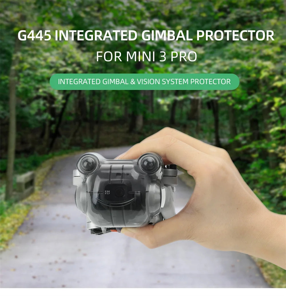 ل DJI Mini 3 Pro غطاء العدسة ظلة حامي غطاء عدسة هود مكافحة وهج Sunhood Gimbal حافظة الحرس الطائرة بدون طيار المثبت الملحقات 15 6445 INTEGRATED GIMBAL PROTECTOR FOR MINI 3 PRO