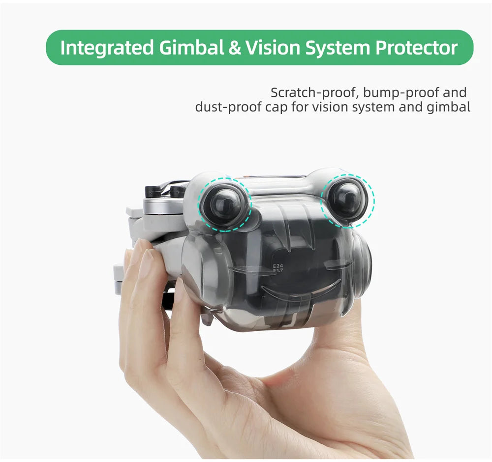 ل DJI Mini 3 Pro غطاء العدسة ظلة حامي غطاء عدسة هود مكافحة وهج Sunhood Gimbal حافظة الحرس الطائرة بدون طيار المثبت الملحقات 17 Integrated Gimbal & Vision System Protector Scratch-proof, bump-