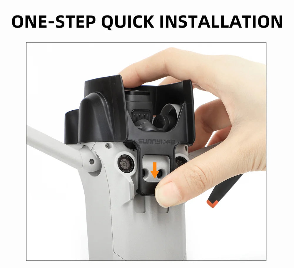 ل DJI Mini 3 Pro غطاء العدسة ظلة حامي غطاء عدسة هود مكافحة وهج Sunhood Gimbal حافظة الحرس الطائرة بدون طيار المثبت الملحقات 32 ONE-STEP QUICK INSTALLATION Sunnyio f