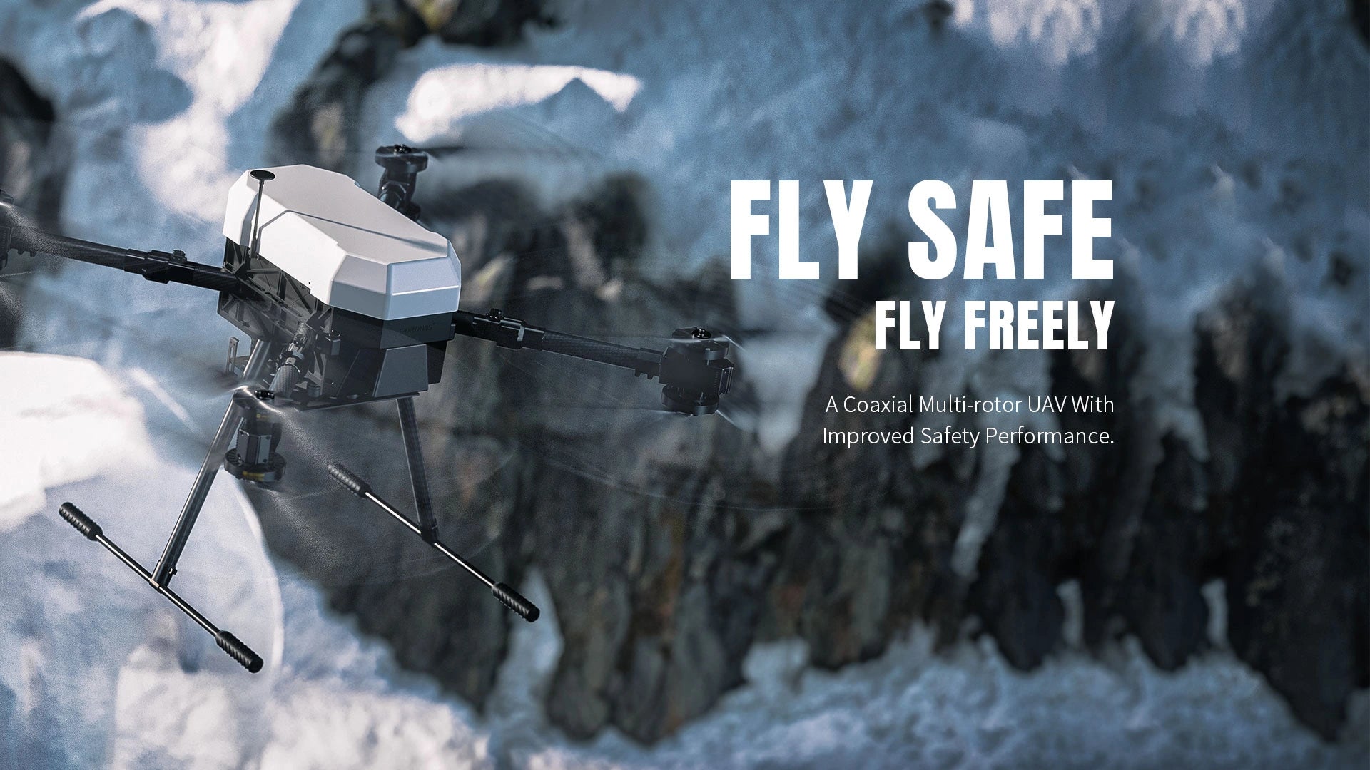 T-Motor T-Drone, FLY SAFE FLY FREELY A Coaxial Multi-rotor UAV With Improve