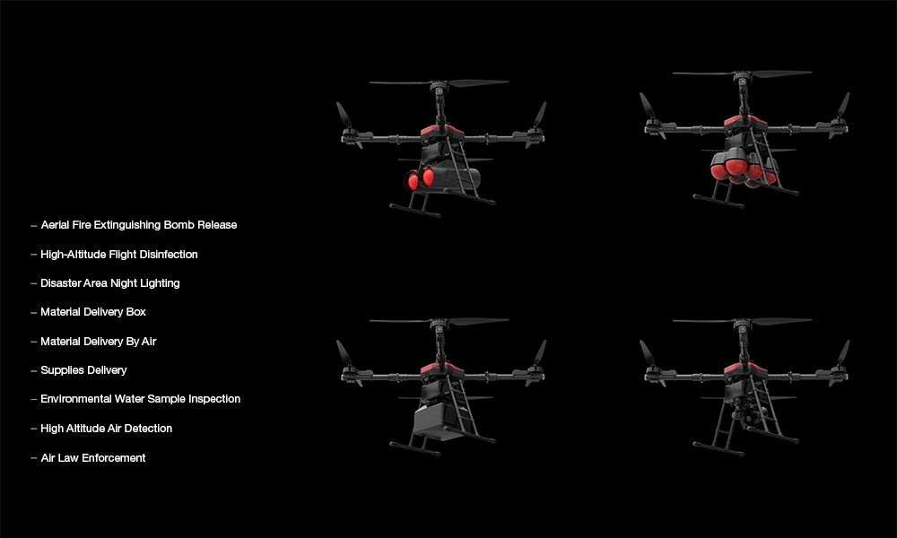 ARRIS M1400 Industrial Drone, Aerial Extinguishing Bomb Release High-Altitude Flight Disinfection