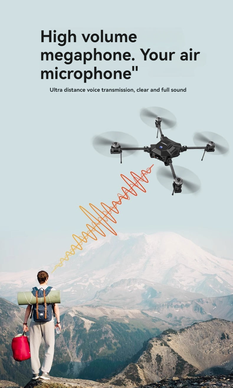 RCDrone, high volume megaphone: Your air microphone" Ultra distance voice transmission; clear and full sound