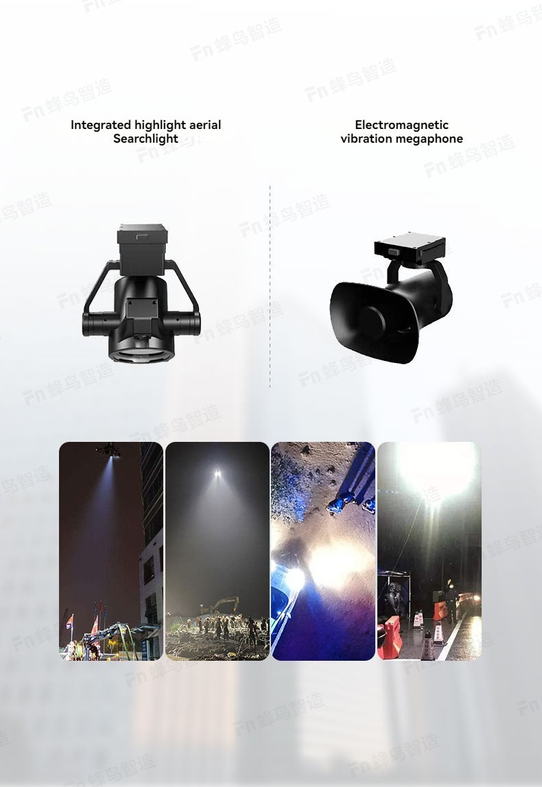 RCDrone, Integrated highlight aerial Electromagnetic Searchlight vibration megaphone 1 @581