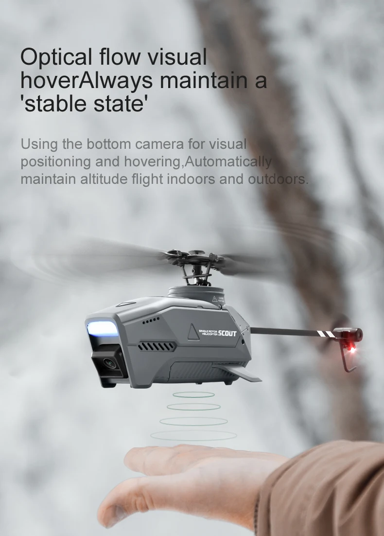 L1 RC Helicopter, Optical flow visual hoverAlways maintain a 'stable state' 