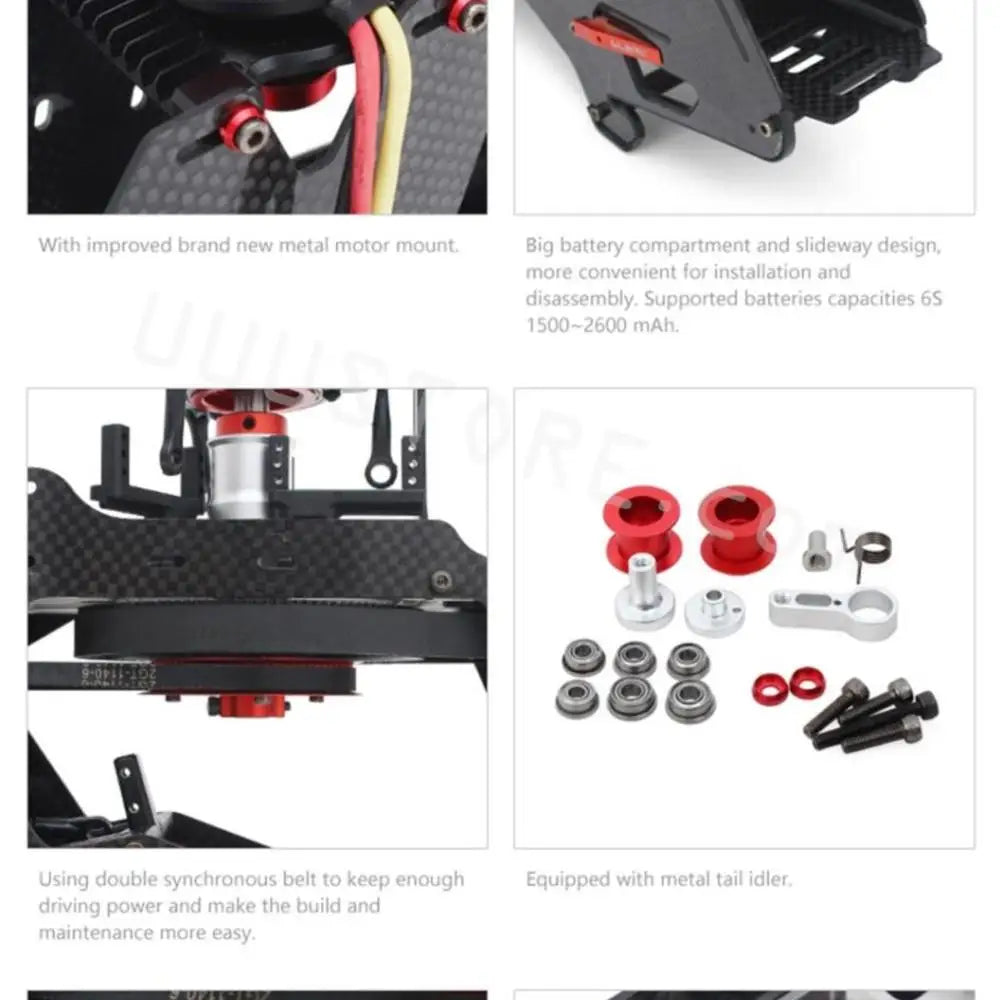 metal motor mount Big battery compartment and slideway design; more convenient Ior installation ard dis