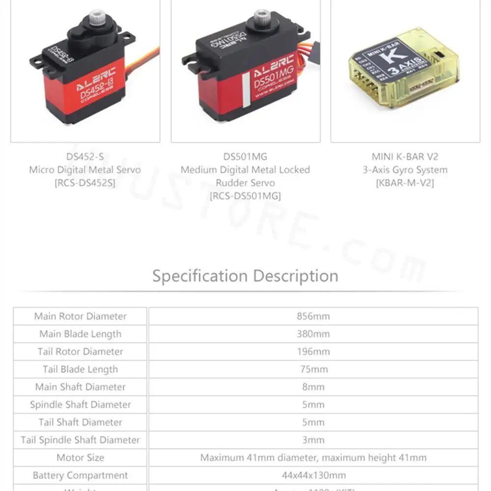 DSSOIMG MINI K-BAR V2 Micro Digital Metal Servo [