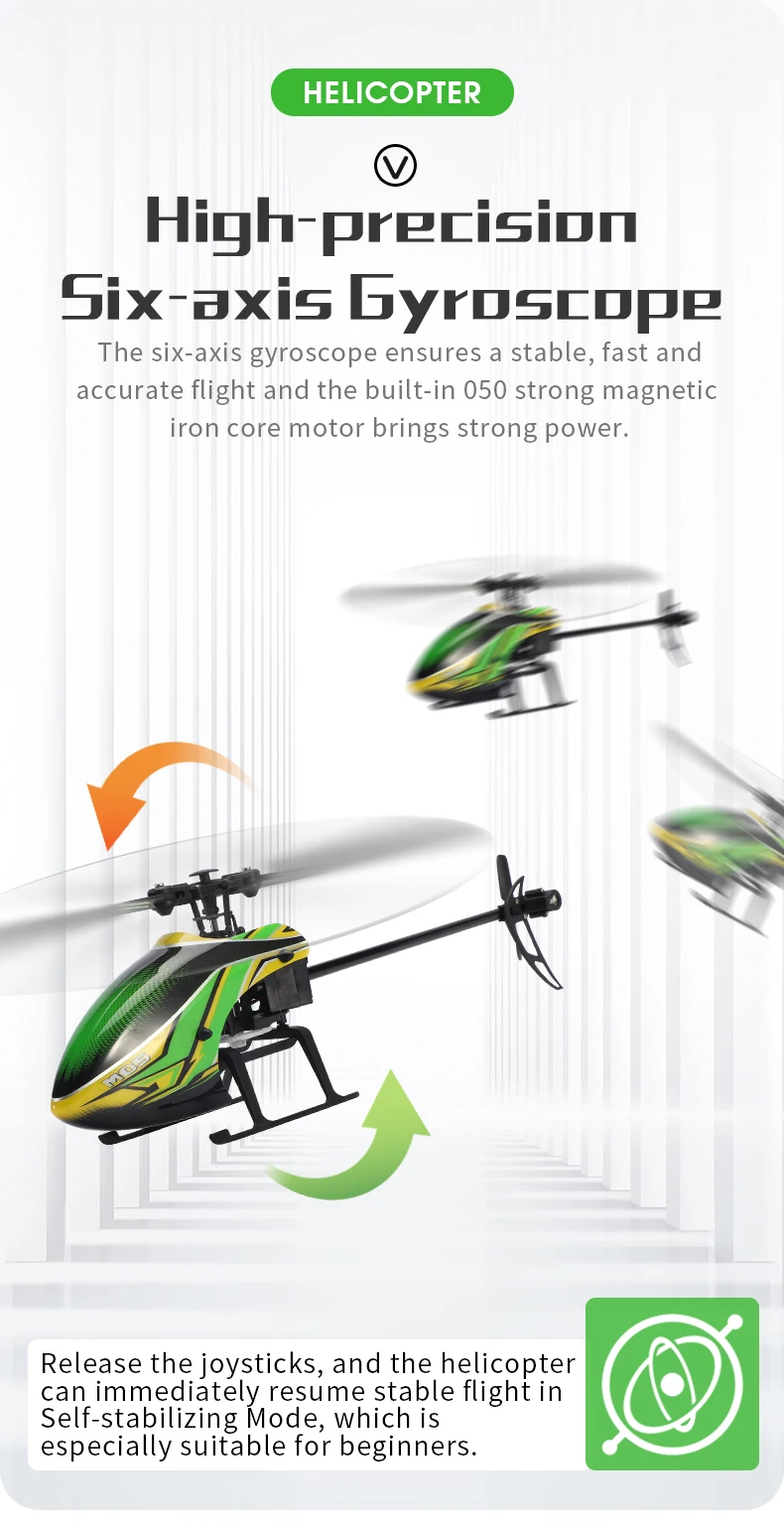 JJRC M05 RC Helicopter, built-in 050 strong magnetic iron core motor brings strong power . release the joy