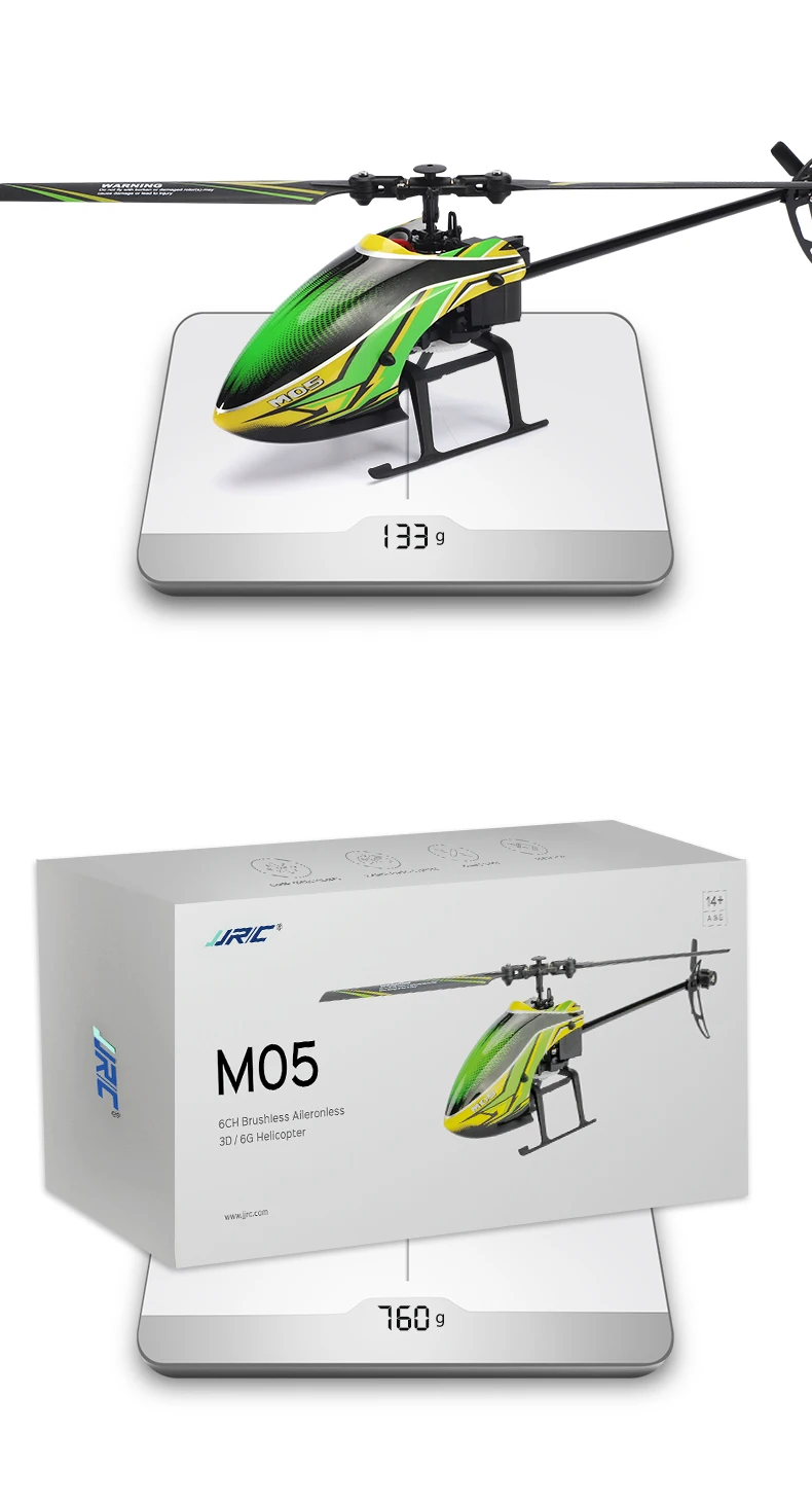 JJRC M05 RC Helicopter, Brushiess Afercnless 30/6G Helicopter 1689 0 Da