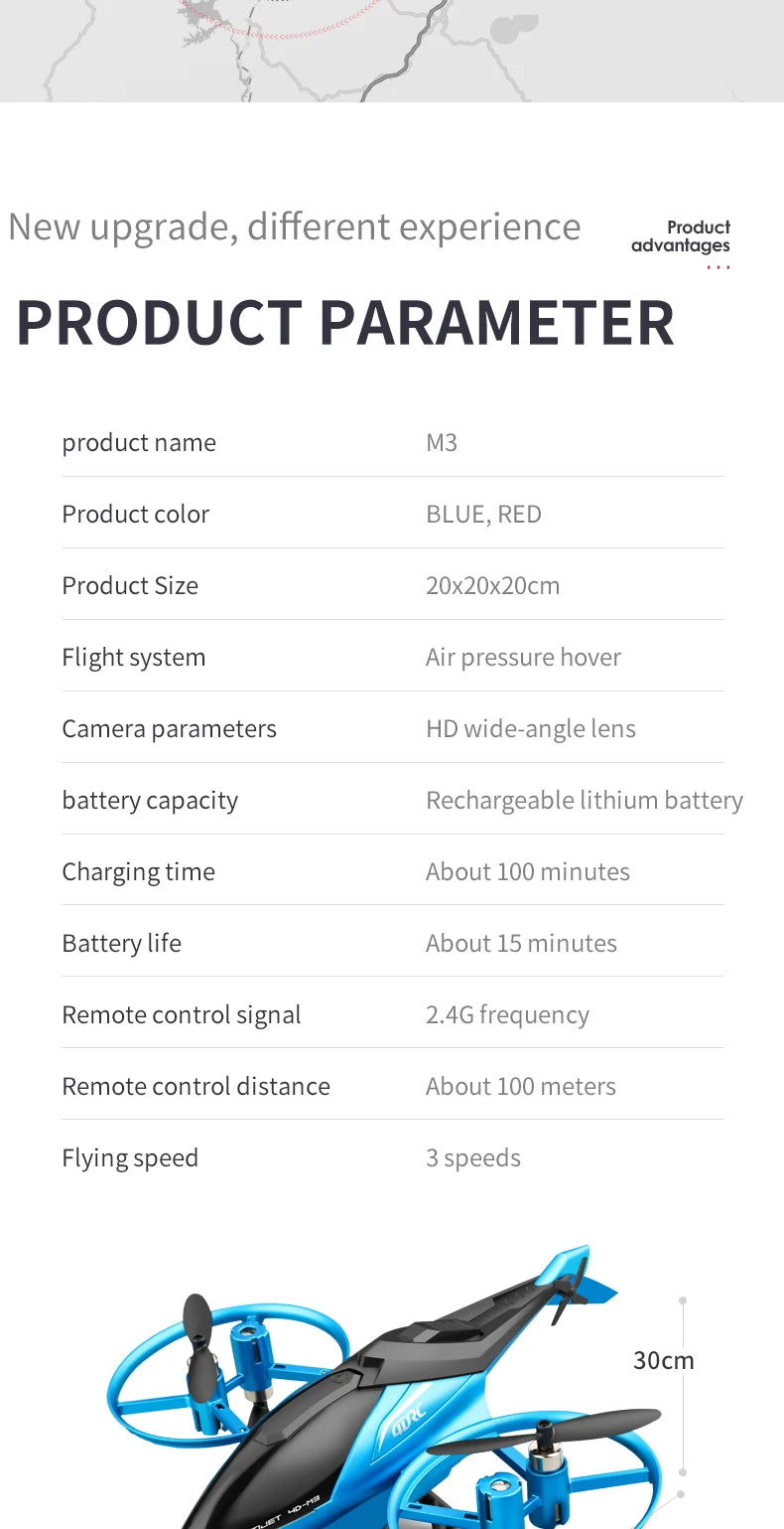 4DRC M3 RC Helicopter, new upgrade, different experience advanoages PRODUCT PARAMETER product name