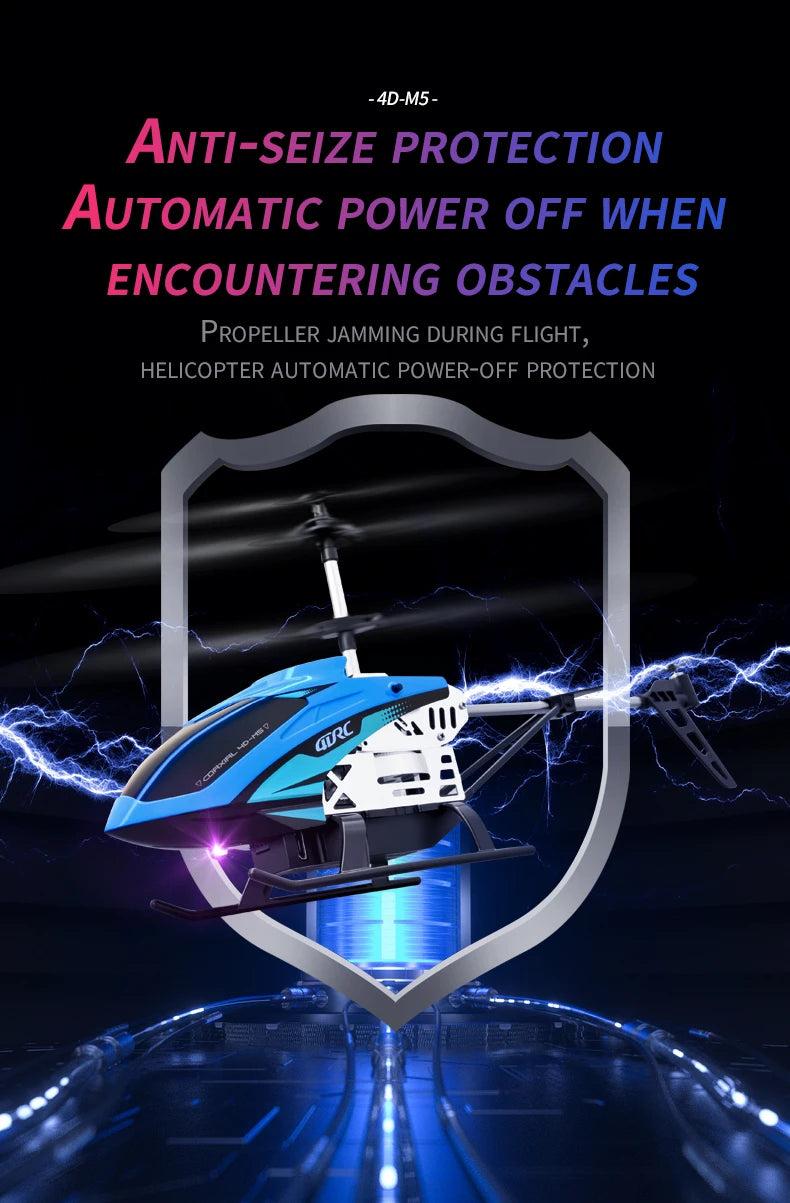 4DRC M5 RC Helicopter, AUTOMATIC POWER OFF WHEN ENCOUNTERING OBSTACLES