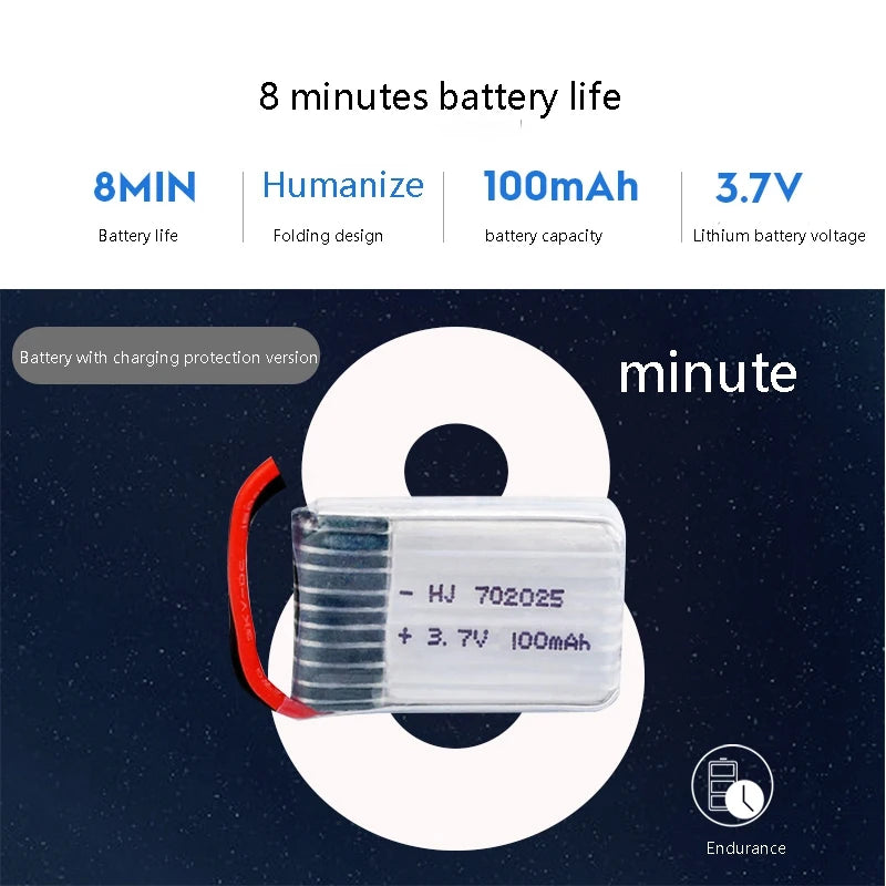 ZN5168 RC Helicopter, Humanize IOOmAh 3.V Battery life Folding design battery capacity Lithium battery voltage