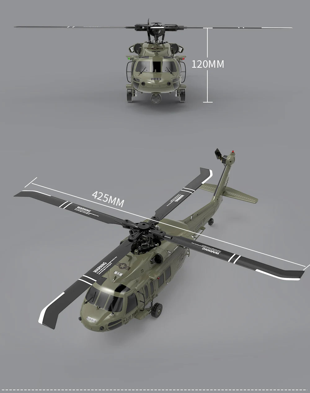 F09 RC Helicopter, blade is made of Nylon and carbon fiber composite material . good strength, good toughness