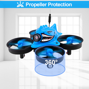 Makerfire Micro FPV Racing Drone, one button take off: Click on this icon, the drone will fly up automatically and stay flying