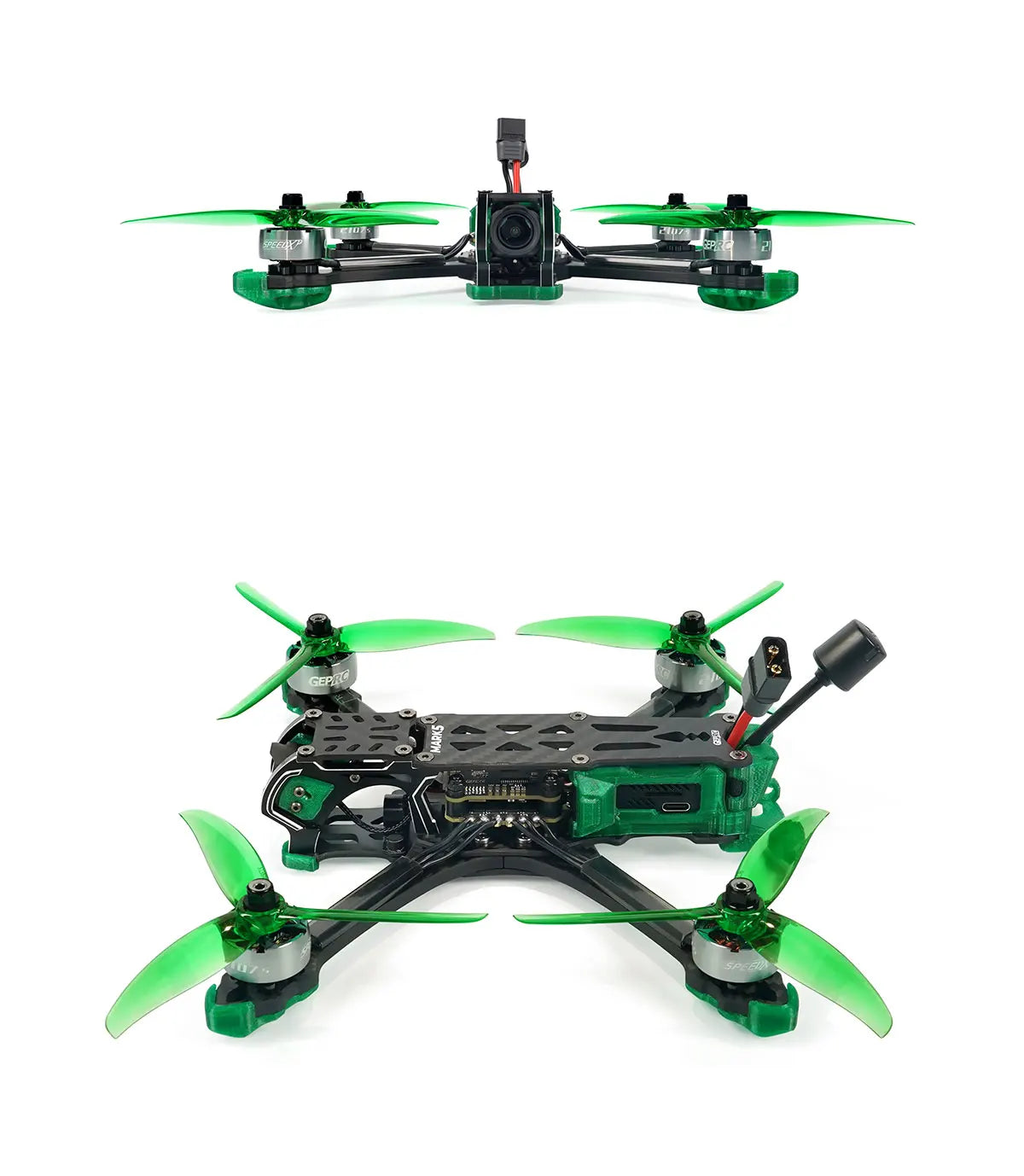 GEPRC New MARK5 HD O3 Freestyle FPV Drone - VTX O3 Air Unit Green System 6S RC FPV مدمج بلوتوث كوادكوبتر حرة بدون طيار 23 GEPRC New MARK5 HD O3 Freestyle FPV Drone, Add coral orange and emerald green colors to the O3 version to add more
