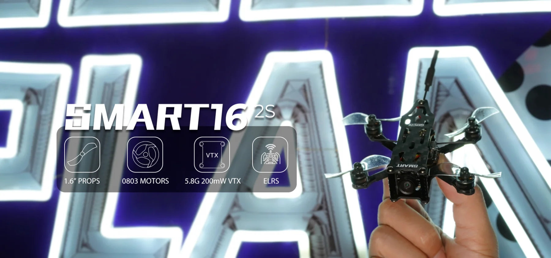 GEPRC SMART 16 Freestyle FPV Drone - Caddx Ant Camera GR0803-11000KV Motor Stable F411 FC لطائرة RC FPV خفيفة الوزن كوادكوبتر بدون طيار 8 GEPRC SMART 16 Freestyle FPV Drone - Caddx