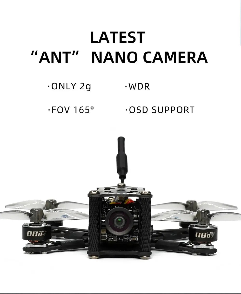 GEPRC SMART 16 Freestyle FPV Drone - Caddx Ant Camera GR0803-11000KV Motor Stable F411 FC لطائرة RC FPV خفيفة الوزن كوادكوبتر بدون طيار 11 GEPRC SMART 16 Freestyle FPV Drone, NANO CAMERA 'ONLY 2g WDR 'FOV 1650
