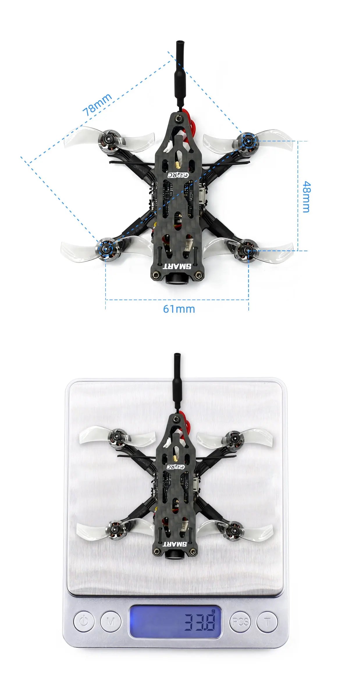 GEPRC SMART 16 Freestyle FPV Drone, LVVwB PCS] 78mm Q8a3) LuVw