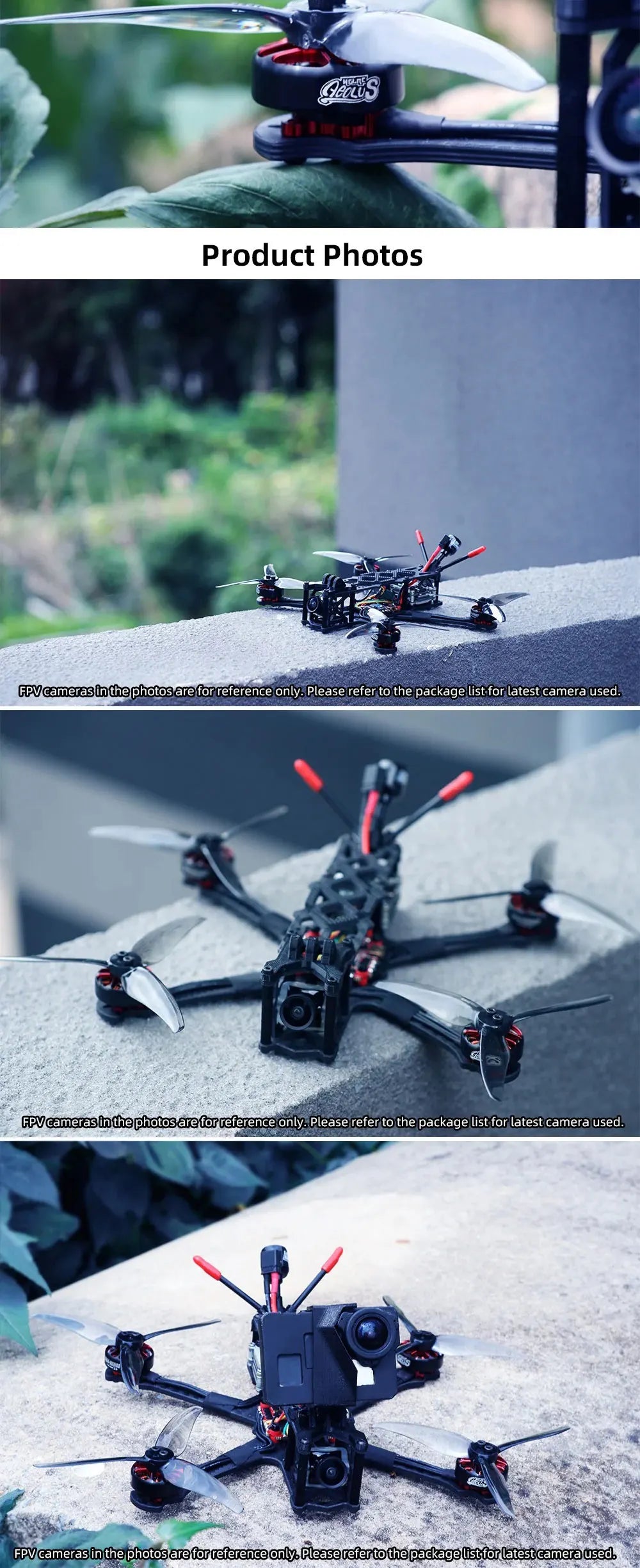 طائرة بدون طيار HGLRC Sector 4 FR Sub250g Freestyle FPV - النسخة الرقمية Polar Nano 1804 3500KV لطائرة RC FPV Quadcopter Freestyle Drone 9 HGLRC Sector 4 FR Sub250g Freestyle FPV Drone, Geouis Product Photos FPVcamerasinthephotosareforreference