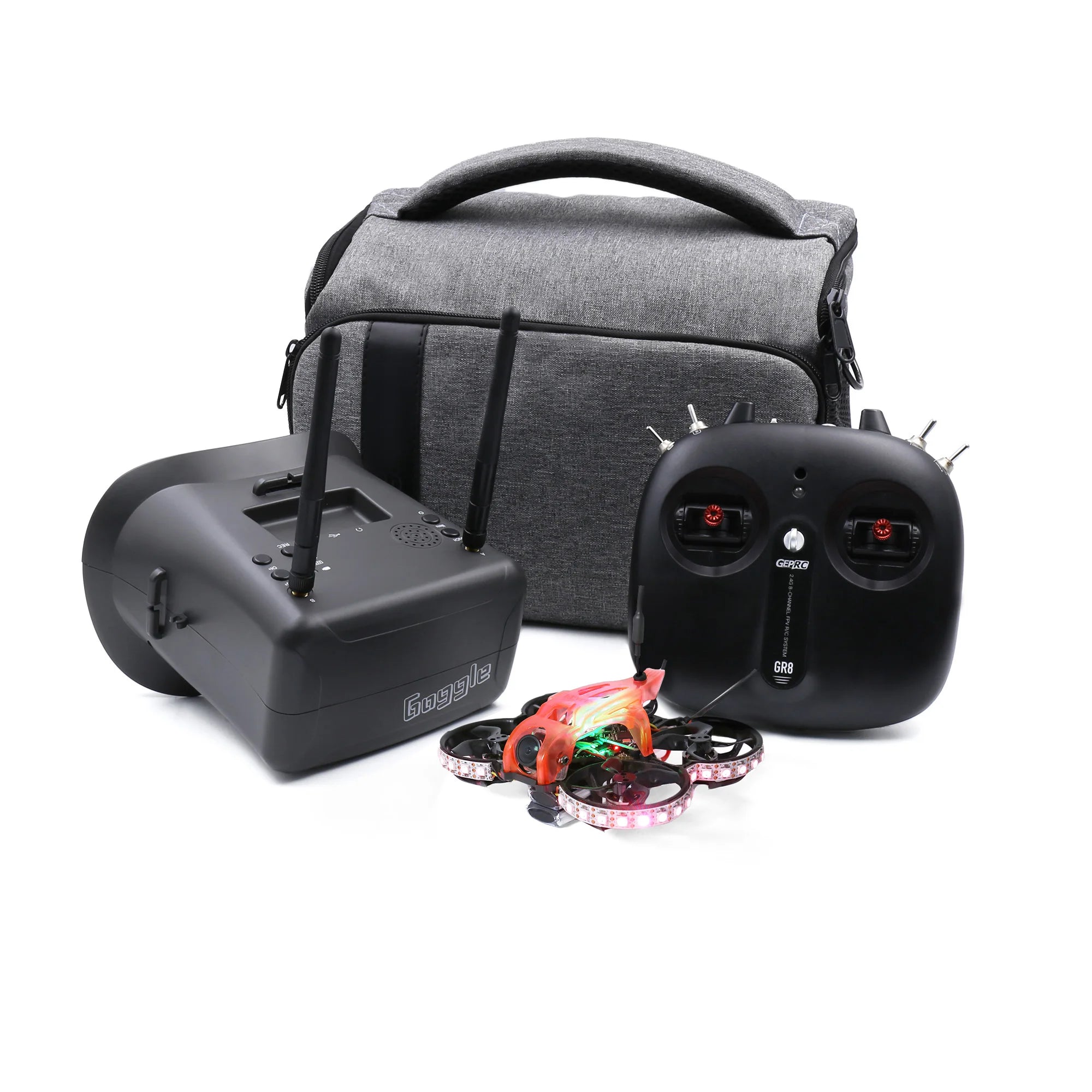 GEPRC TinyGO LED  Whoop RTF FPV Drone, TinyGO LED can use its own charger to charge.