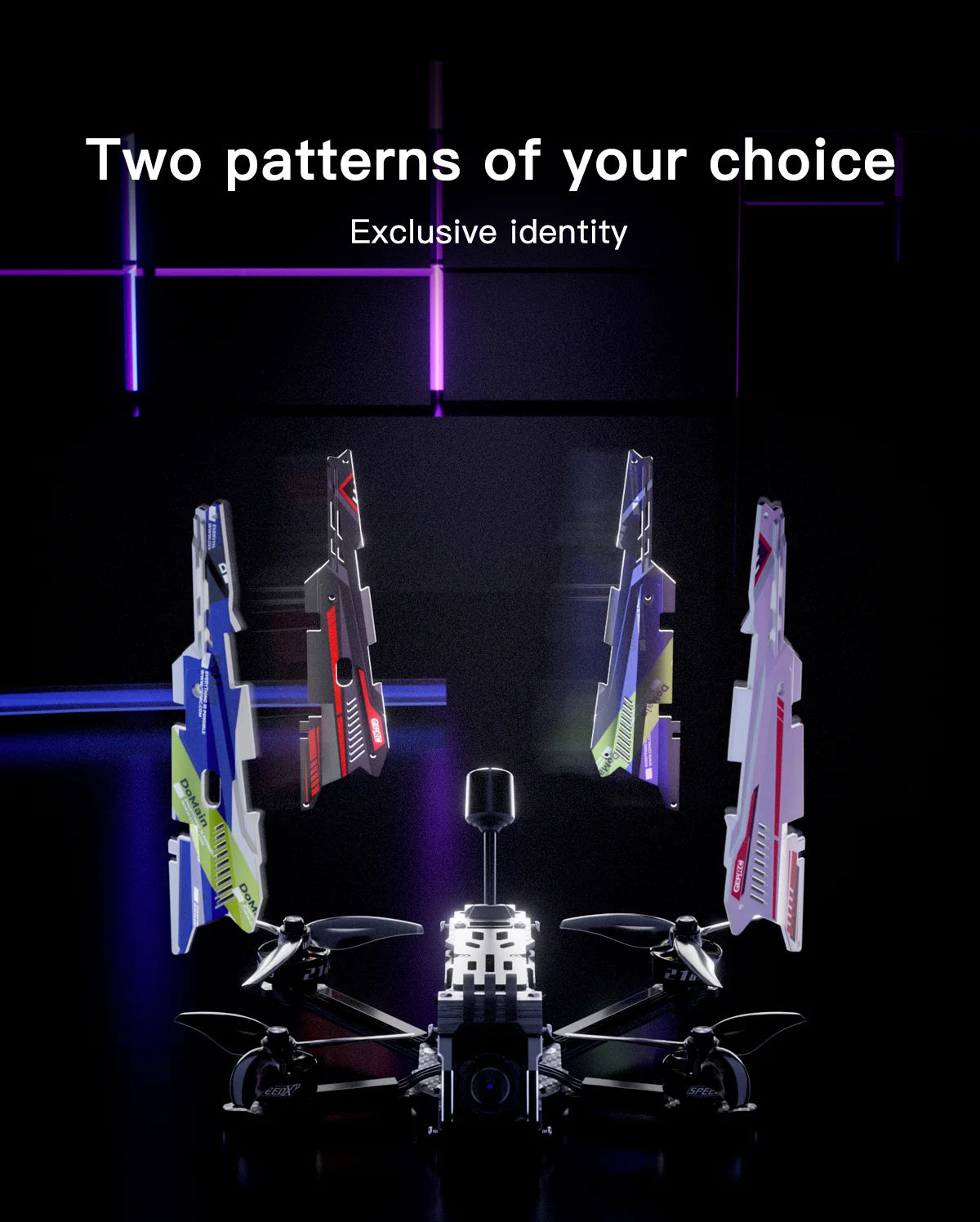GEPRC DoMain3.6 HD O3 Freestyle FPV Drone, two patterns of your choice Exclusive identity 0