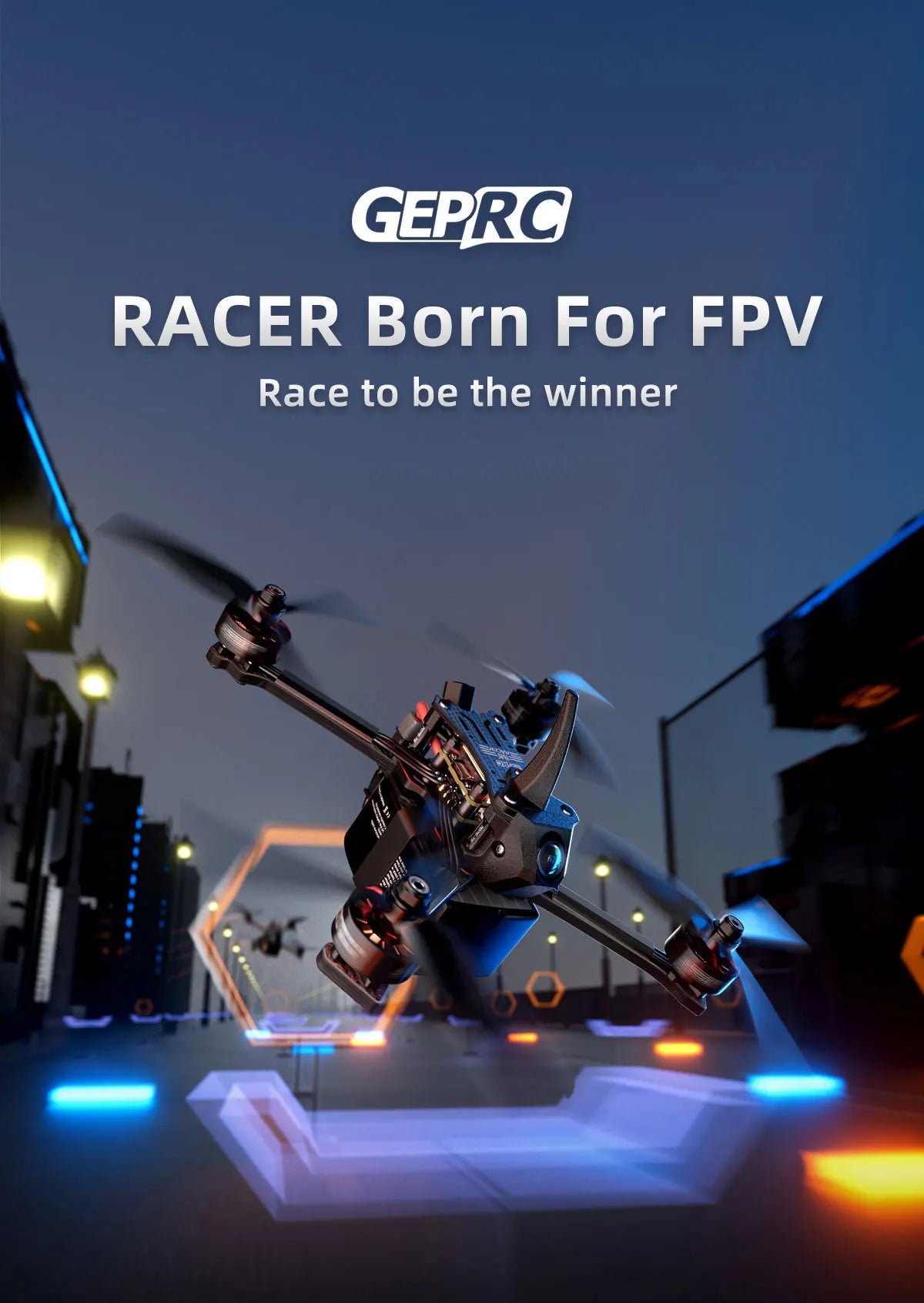 GEPRC Racer FPV Racing Drone - TAKER F722 E55A Stack SPEEDX2 2207 TMOTOR F60PROV Drone Kit VTX Light Fast Freestyle RC Quadcopter 37 GEPRC Racer FPV, overall performance has strong explosive power.