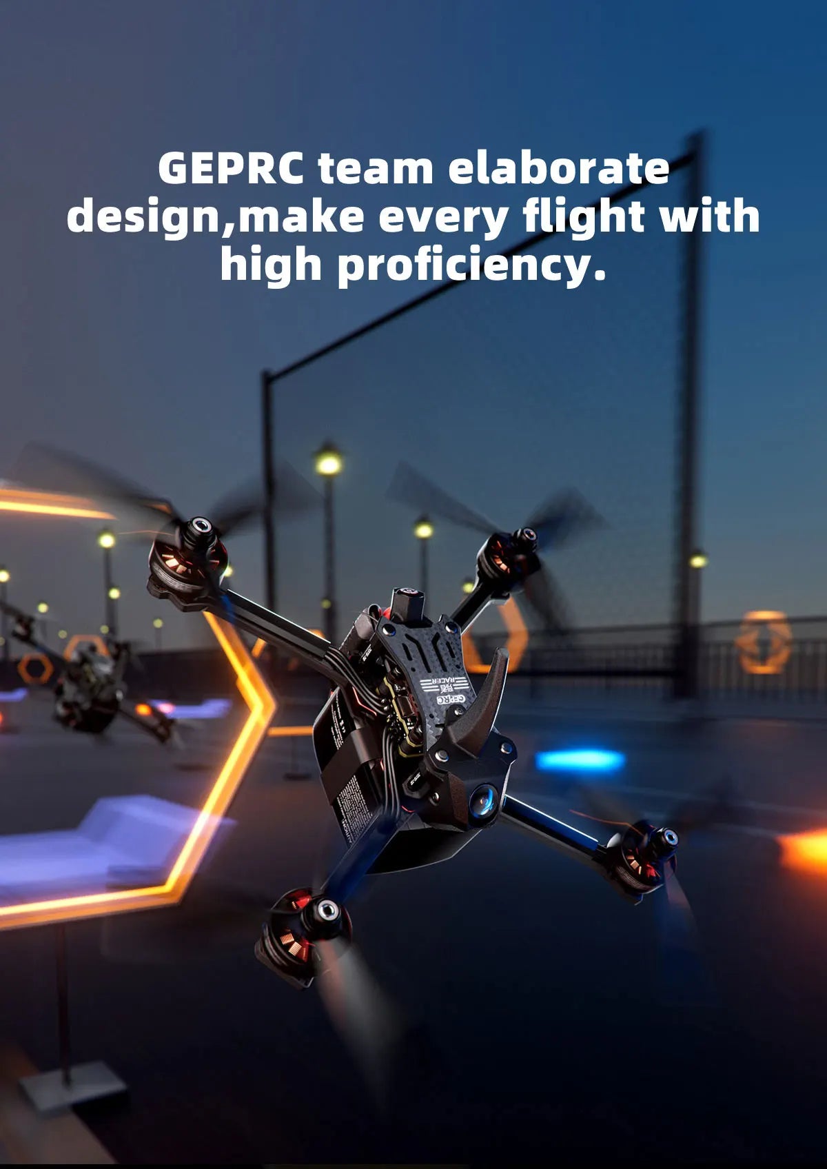 GEPRC Racer FPV Racing Drone - TAKER F722 E55A Stack SPEEDX2 2207 TMOTOR F60PROV Drone Kit VTX Light Fast Freestyle RC Quadcopter 41 GEPRC Racer FPV, GEPRC team elaborate design,make every flight with high proficiency . jzv