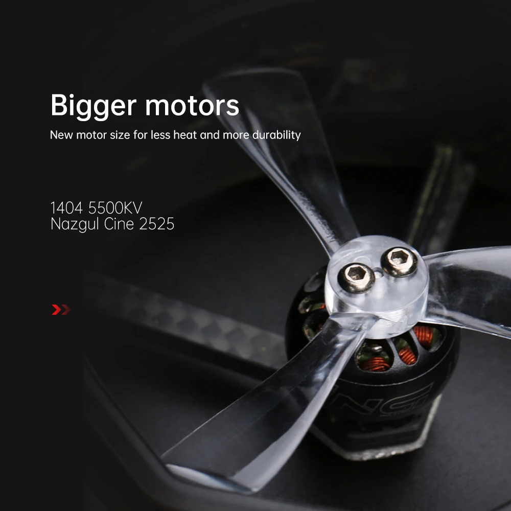 iFlight ProTek25 FPV Drone, bigger motors New motor size for less heat and more durability 1404 5500KV