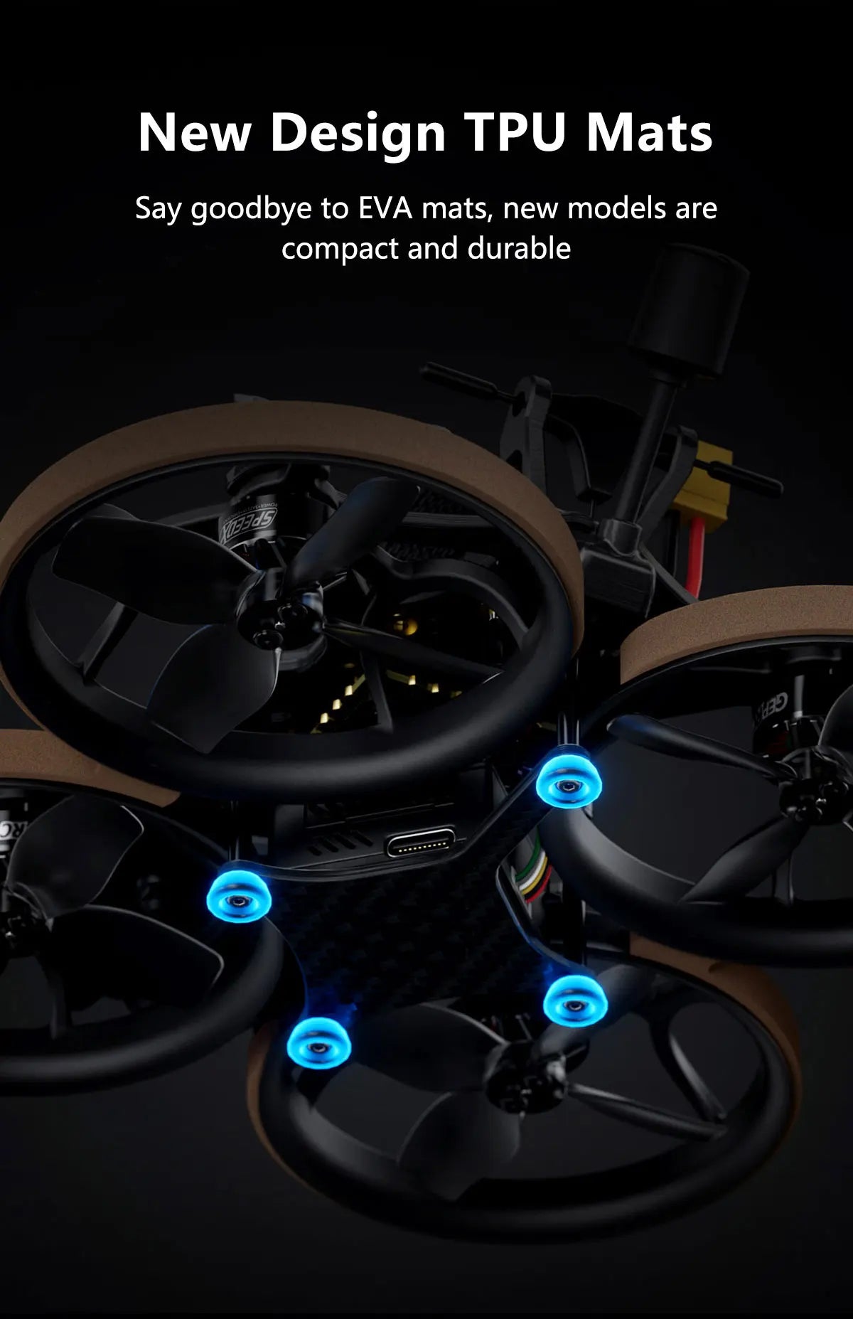 GEPRC Cinelog25 V2 HD O3 FPV - TAKER G4 35A AIO 1404 4500KV Motor BNF مع فيديو صغير حر RC GPS Quadcopter Drone Racing Kit 14 GEPRC Cinelog25 V2 HD O3 FPV, New Design TPU Mats goodbye to EVA mats, new models are compact and durable
