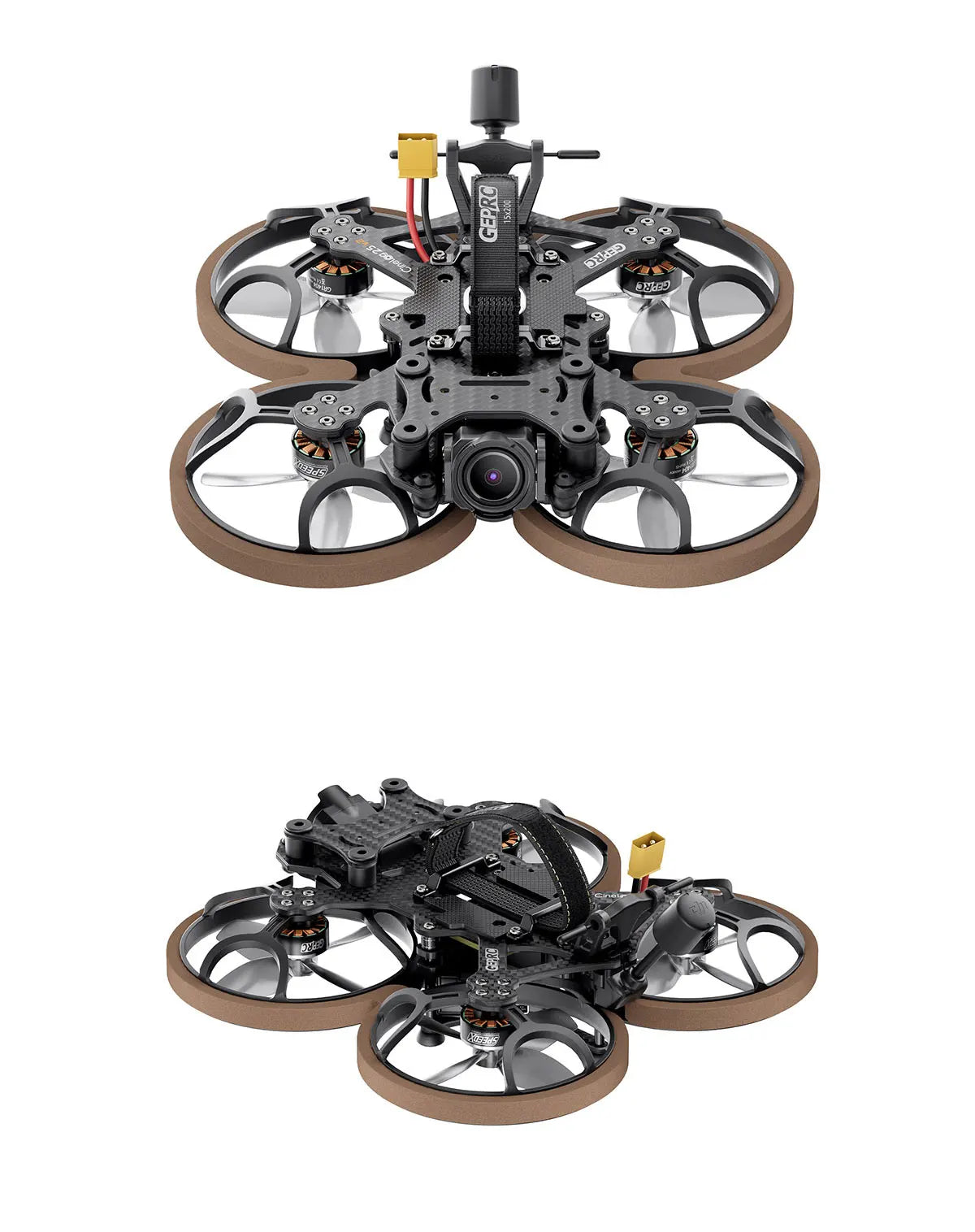 GEPRC Cinelog25 V2 HD O3 FPV - TAKER G4 35A AIO 1404 4500KV Motor BNF مع فيديو صغير حر RC GPS Quadcopter Drone Racing Kit 19 GEPRC Cinelog25 V2 HD O3 FPV, it is redesigned to be fixed with aluminum parts and cable ties, which is convenient