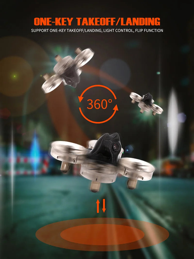 TCMMRC Runcam FPV drone, ONE-KEY TAKEOFF /LANDING SUPPORT . LANDING
