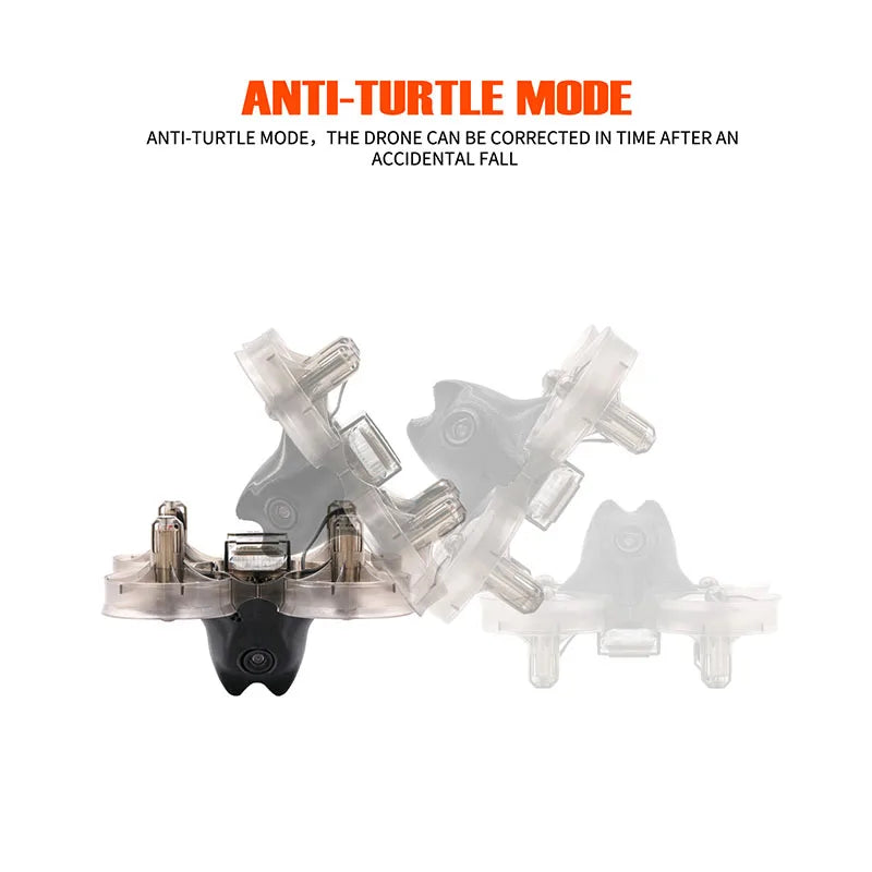 TCMMRC Runcam FPV drone, ANTI-TURTLE MODE, THE DRONE CAN BE COR