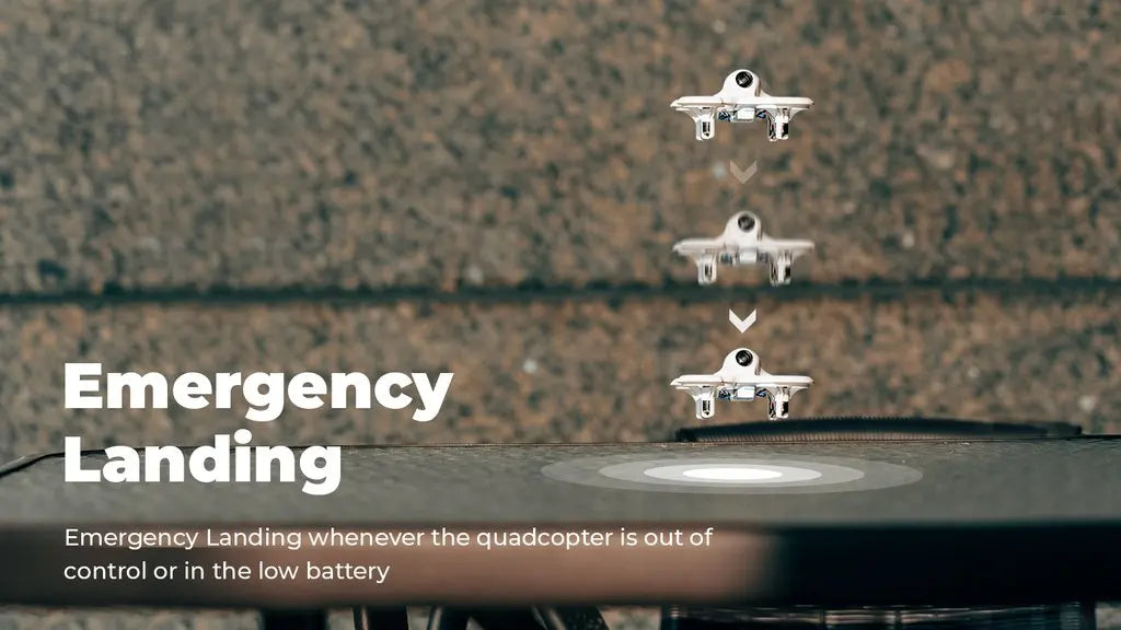 BETAFPV Cetus Pro/Cetus FPV Kit, Emergency Landing Whenever the quadcopter is out of control or in the low battery 