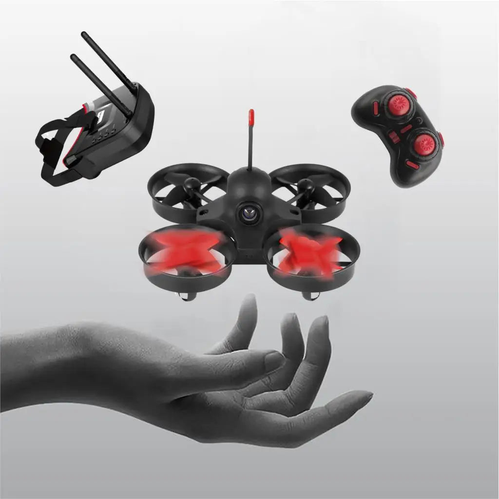 RTF مايكرو FPV RC سباق بدون طيار كوادكوبتر اللعب مع 5.8G S2 1000TVL 40CH كاميرا 3 بوصة VR009 FPV نظارات VR سماعة هليكوبتر بدون طيار 18 RTF Micro FPV RC Racing Drone Quadcopter Toys with 5.