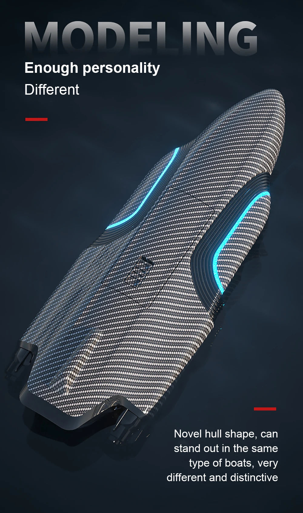 S2 Speed boat, MODFI ING Enough personality Different Novel hull shape, can stand out in the same