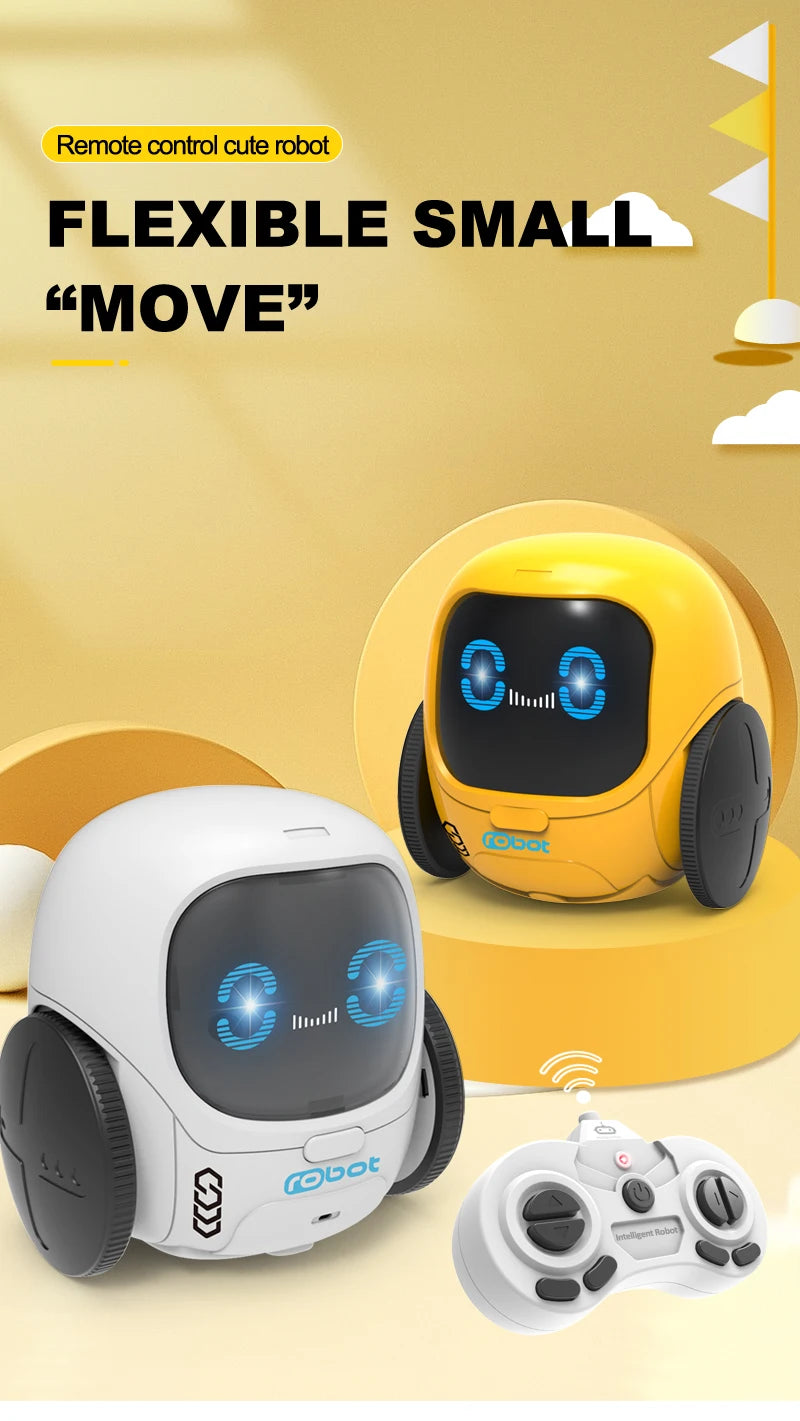 Circular Chubby Cartoon Q Version, remote control cute robot FLEXIBLE SMALL SMOVE" robot Iltul Go