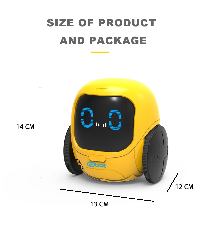 Circular Chubby Cartoon Q Version, RC battery:2*AA(not inclouded) Robot battery:4*