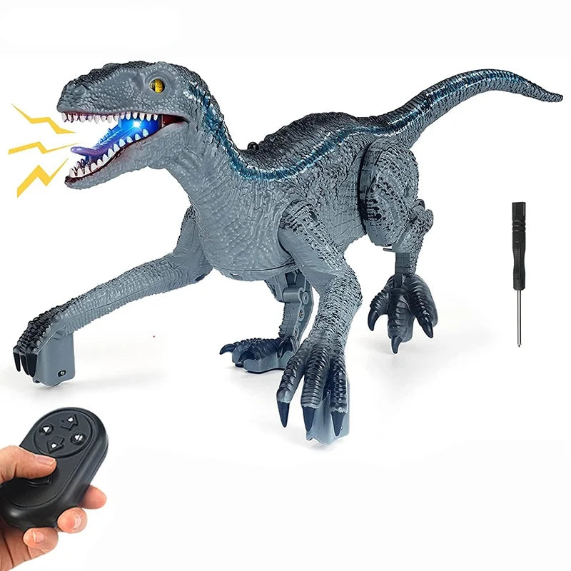 Electric Walking Remote Controlled Spray Dinosaur - Robot RC Toys